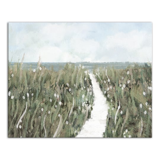 Path In The Field 30" x 24" Canvas Wall Art